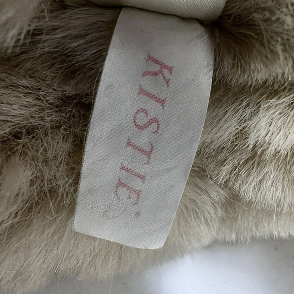 Nanco Tan Plush Puppy Dog "Kistie" 12" Vintage 1987 Pink Bow Original Tag‎ - Picture 7 of 7